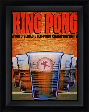 Framed King Pong Print