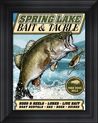 Framed Bass Pro Print