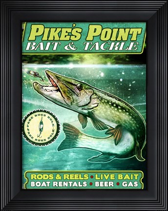 Framed Pike Print