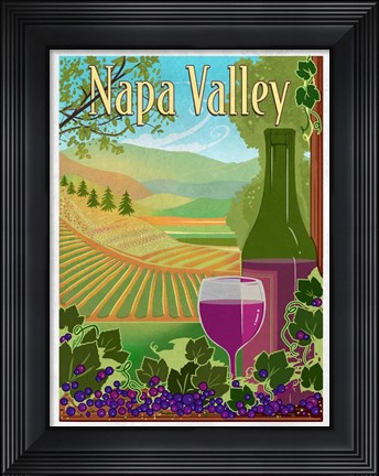 Framed Wine Country Print