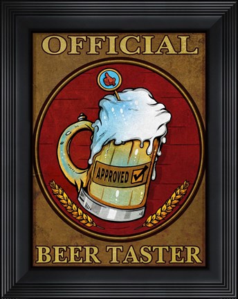 Framed Beer Taster Print