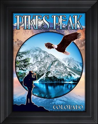 Framed Pikes Peak Print