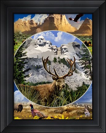 Framed Mt Rushmore Print