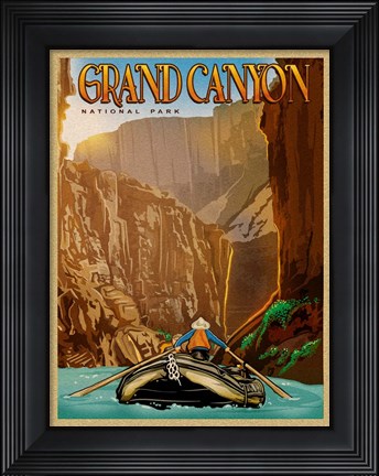 Framed Grand Canyon River Ride Print