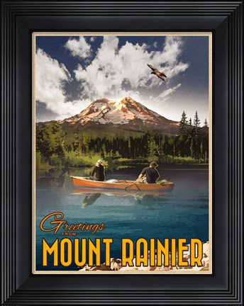 Framed Mt Rainier Print