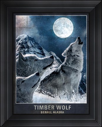 Framed Wolf Moon Print