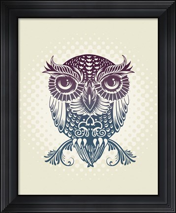 Framed Baby Egypt Owl Print
