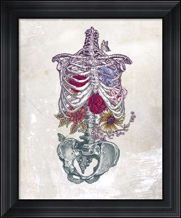 Framed Flowers From Within Print