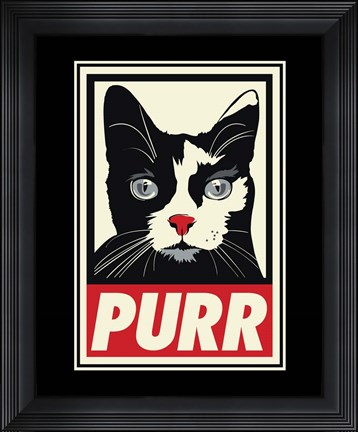 Framed PURR Propaganda Print