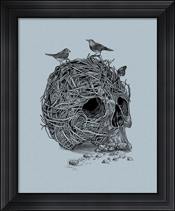 Framed Skull Nest Print