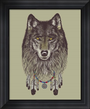 Framed Wolf Dreams Print