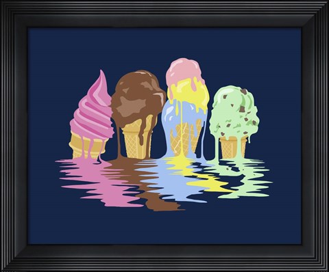 Framed Ice Cream Dreams Print