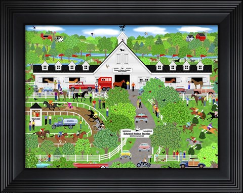 Framed Horse Lover&#39;s Paradise Print