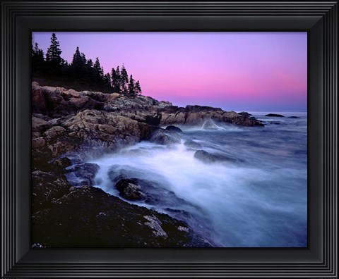 Framed Acadia Dusk Print