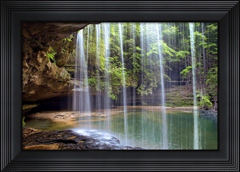 Framed Alabama Caney Creek Veil Print