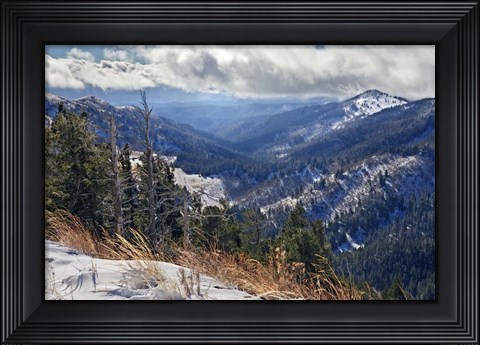 Framed Sierra Blanca Snow Print