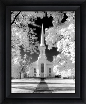 Framed Westfield Church Infrared Print
