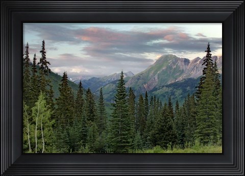 Framed Dusk Near Ouray Print