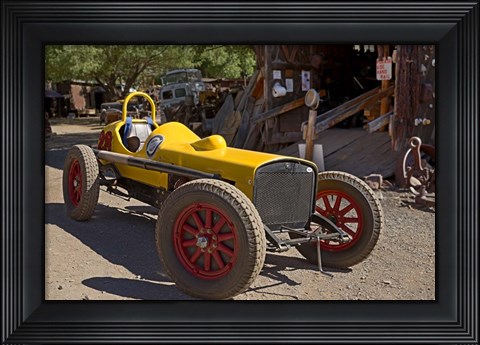 Framed Gold King Mine Race Car Print