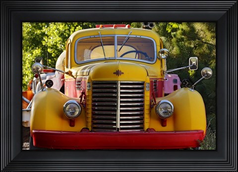 Framed Gold King Mine Yellow Truck Print