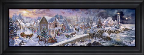 Framed Holiday at Seaside Print