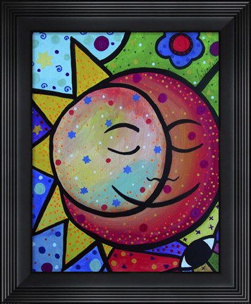 Framed Sun And Moon Lovers Print