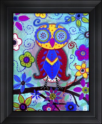 Framed Judicious Owl Print