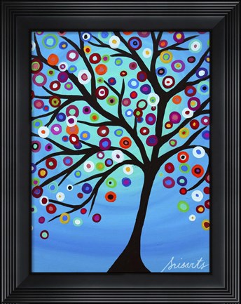 Framed Dancing Tree Of Life Print