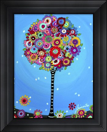 Framed Peaceful Tree Of Life Print
