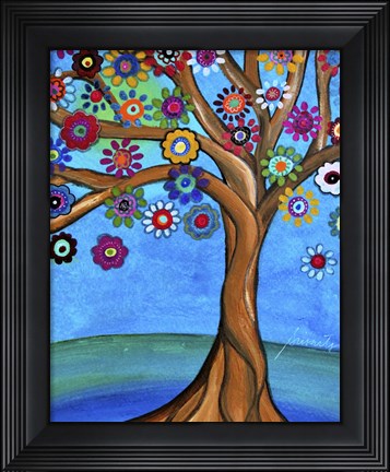 Framed Banyan Tree Of Life 1 Print