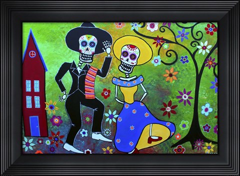 Framed Taco Diablo Bailar Print