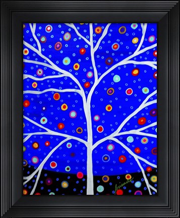 Framed Blue Tree Of Life Arizona Print