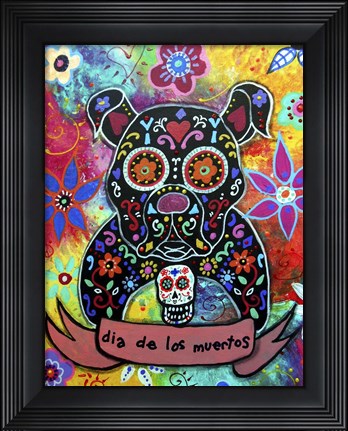 Framed Bulldog Print