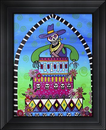 Framed Cowboy&#39;s Birthday Print