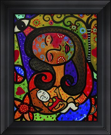 Framed Mother And Child II Print