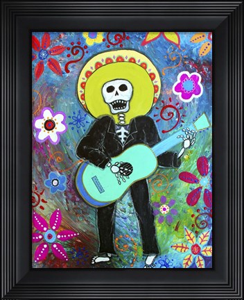 Framed Mi Miel Mariachi Musico Print
