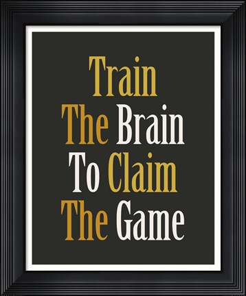 Framed Claim The Game Print