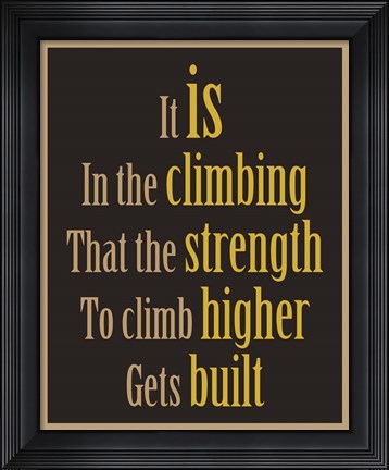 Framed Climber Print