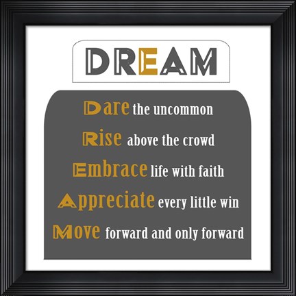 Framed Dream Print