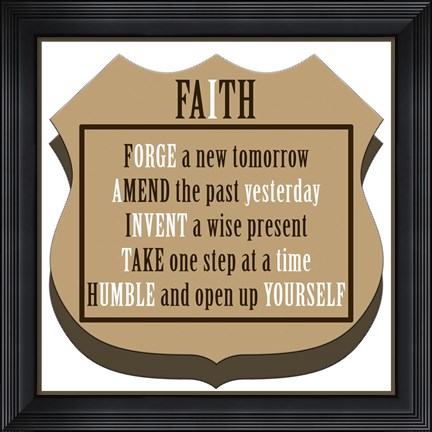 Framed Faith 1 Print