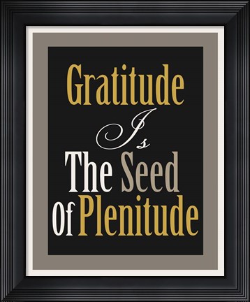 Framed Gratitude 2 Print