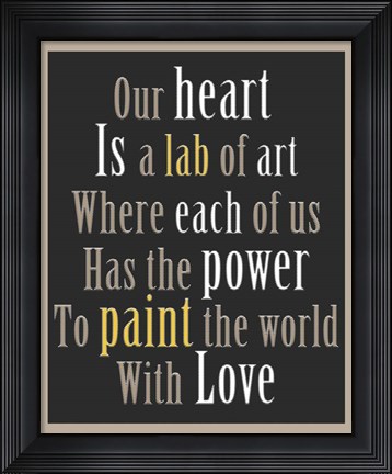 Framed Heart Print