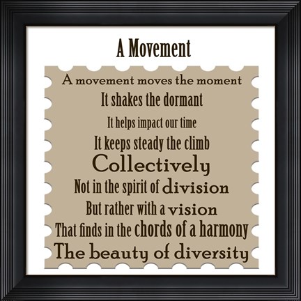 Framed Movement Print