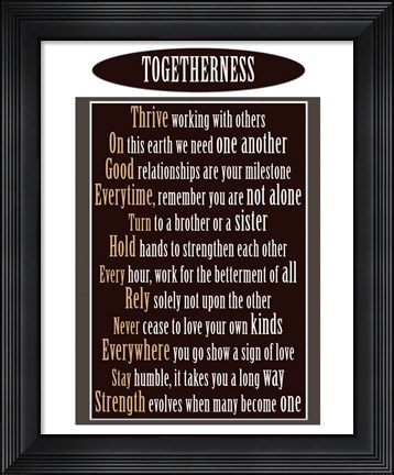 Framed Togetherness Print