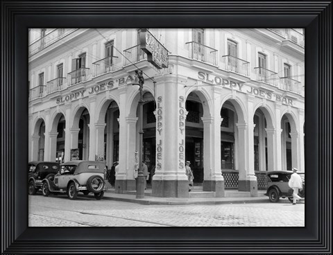 Framed 1930s Outside Facade Of Sloppy Joe&#39;S Bar Print