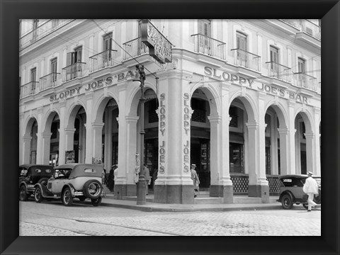 Framed 1930s Outside Facade Of Sloppy Joe&#39;S Bar Print