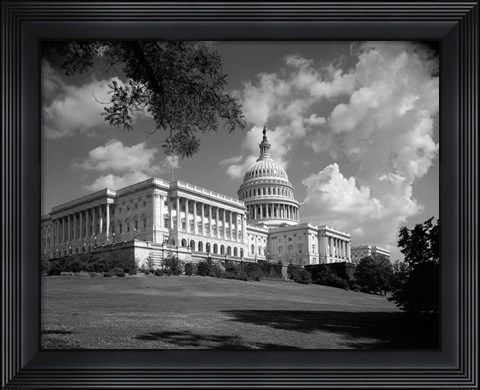 Framed 1960s Capitol Building Senate House Representatives? Print