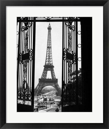 Framed 1920s Eiffel Tower Built 1889 Print