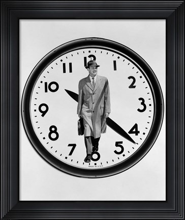 Framed 1960s 1950s Montage Business Man Print