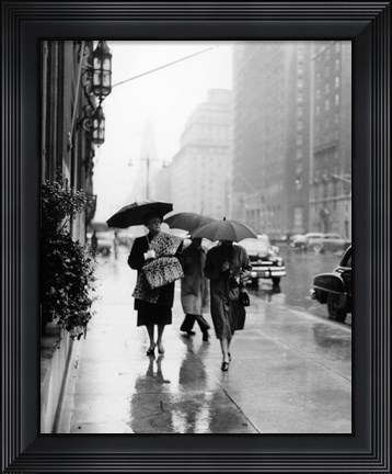 Framed 1950s Fashionable Woman Print